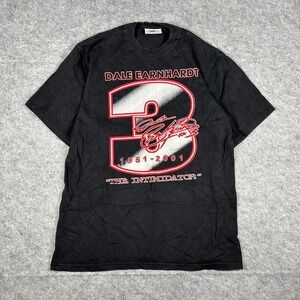 Vintage 2001 Nascar Dale Earnhardt The Intimidator Big Print T-Shirt (Size M)